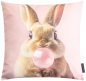 Preview: Magma gefülltes Kissen Bubblegum 'Hase' 45 x 45 cm Rosa